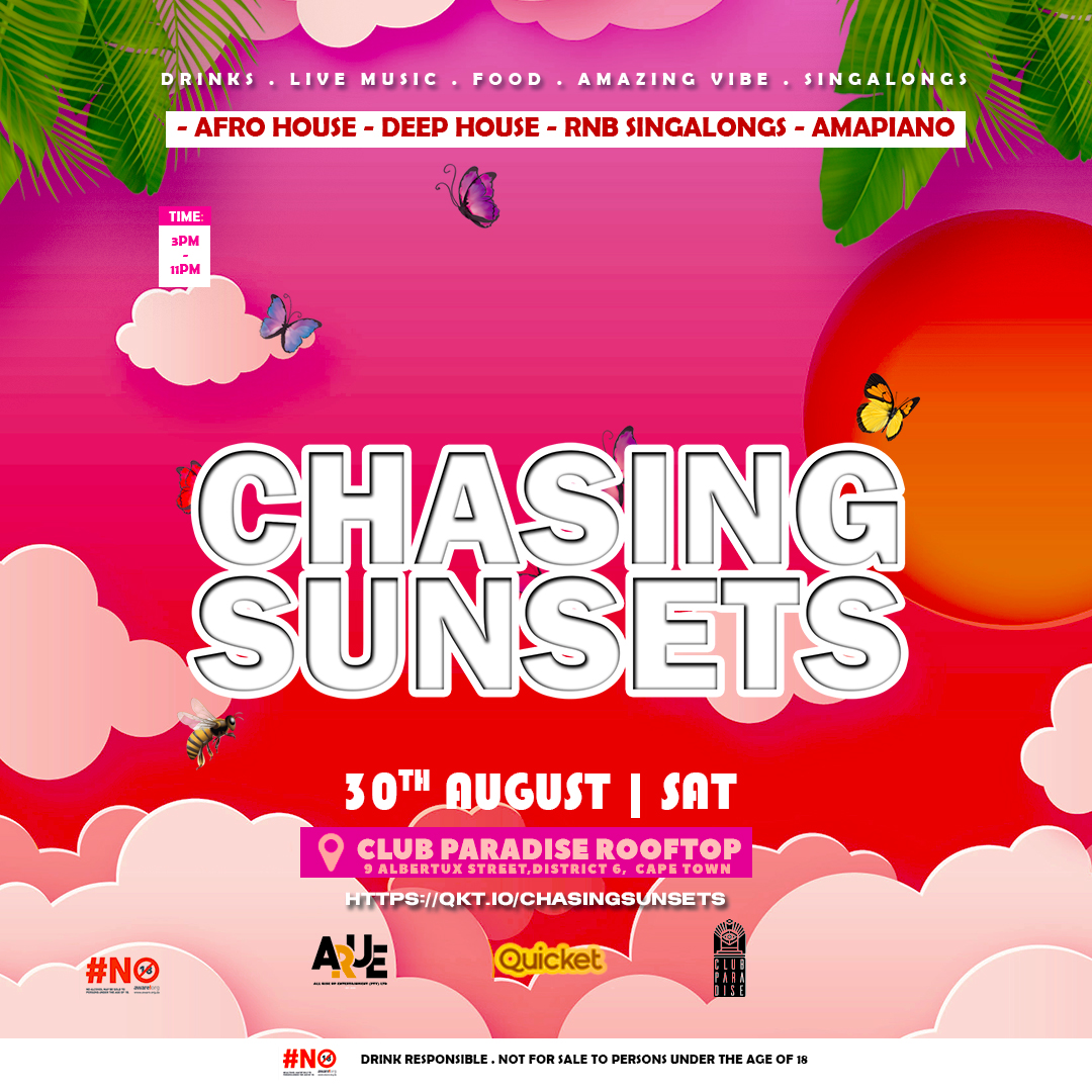 Chasing Sunsets event poster